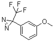 structure of CAS# 205485-24-1, 3-(3-Methoxyphenyl)-3-(trifluoromethyl)diazirine
