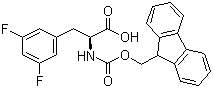 Fmoc-3,5-difluoro-L-phenylalanine molecular structure (CAS 205526-24-5)