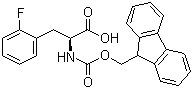 structure of CAS# 205526-26-7, Fmoc-2-fluoro-L-phenylalanine