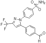 CAS 登录号：2055787-31-8, 4-[5-(4-甲酰基苯基)-3-(三氟甲基)-1H-吡唑-1-基]苯磺酰胺