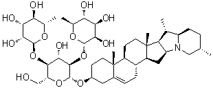 alpha-查茄碱分子结构 (CAS 20562-03-2)