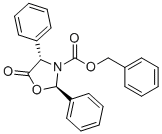(2R,4S)-2,4-Diphenyl-5-oxooxazolidine-3-carboxylic acid benzyl ester molecular structure (CAS 205654-80-4)