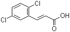 structure of CAS# 20595-47-5, 2,5-Dichlorocinnamic acid