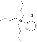 3-氯-2-(三丁基锡烷基)吡啶分子结构 (CAS 206357-78-0)