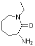 (R)-3-Amino-1-ethylhexahydro-2H-azepin-2-one molecular structure (CAS 206434-44-8)