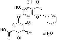 贝加灵水合物分子结构 (CAS 206752-33-2)