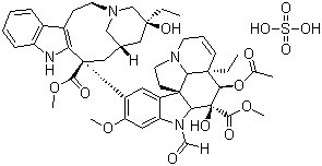 硫酸长春新碱分子结构 (CAS 2068-78-2)