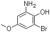structure of CAS# 206872-01-7, 2-氨基-6-溴-4-甲氧基苯酚