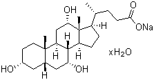 水合胆酸钠分子结构 (CAS 206986-87-0)