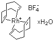 Bis(1,5-cyclooctadiene)rhodium(I) tetrafluoroborate hydrate molecular structure (CAS 207124-65-0)