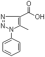 structure of CAS# 20725-32-0, 5-Methyl-1-phenyl-1H-[1,2,3]triazole-4-carboxylic acid