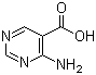 4-氨基嘧啶-5-羧酸分子结构 (CAS 20737-41-1)