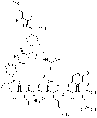 CAS 登录号：207553-92-2, L-蛋氨酰-L-丝氨酰-L-精氨酰-L-脯氨酰-L-丙氨酰-L-半胱氨酰-L-脯氨酰-L-天冬氨酰胺酰-L-alpha-天冬氨酰-L-赖氨酰-L-酪氨酰-L-谷氨酸