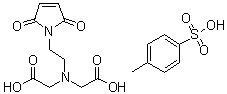 N-(Carboxymethyl)-N-[2-(2,5-dihydro-2,5-dioxo-1H-pyrrol-1-yl)ethyl]glycine mono(4-methylbenzenesulfonate) molecular structure (CAS 207612-93-9)