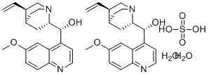 CAS # 207671-44-1, Quinine sulfate dihydrate, (R)-[(2S,4S,5R)-5-ethenyl-1-azabicyclo[2.2.2]octan-2-yl]-(6-methoxyquinolin-4-yl)methanol,sulfuric acid,dihydrate