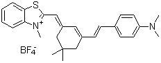 CAS 登录号：207683-25-8, 2-[[3-[2-[4-(二甲基氨基)苯基]乙烯基]-5,5-二甲基-2-环己烯-1-亚基]甲基]-3-甲基苯并噻唑鎓四氟硼酸盐