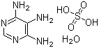 structure of CAS# 207742-76-5, 4,5,6-Triaminopyrimidine sulfate hydrate
