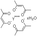 structure of CAS# 207801-29-4, Yttrium(III) acetylacetonate hydrate