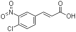 4-氯-3-硝基肉桂酸分子结构 (CAS 20797-48-2)