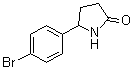 structure of CAS# 207989-90-0, 5-(4-Bromophenyl)-2-pyrrolidinone