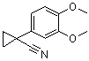 1-(3,4-二甲氧基苯基)环丙烷甲腈分子结构 (CAS 20802-15-7)
