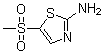structure of CAS# 20812-13-9, 2-Amino-5-methylsulfonylthiazole