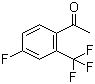 structure of CAS# 208173-21-1, 4'-Fluoro-2'-trifluoromethylacetophenone