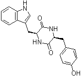 CAS 登录号：20829-53-2, (3S,6S)-3-[(4-羟基苯基)甲基]-6-(1H-吲哚-3-基甲基)-2,5-哌嗪二酮