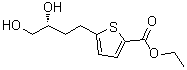 5-[(3R)-3,4-Dihydroxybutyl]-2-thiophenecarboxylic acid ethyl ester molecular structure (CAS 208337-83-1)