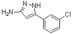 structure of CAS# 208519-09-9, 3-氨基-5-(3-氯苯基)-1H-吡唑