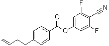 CAS 登录号：208528-35-2, 4-(3-丁烯基)-苯甲酸 4-氰基-3,5-二氟苯基酯