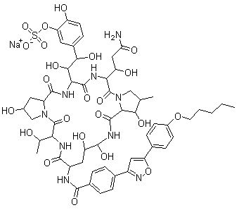 structure of CAS# 208538-73-2, 米卡芬净钠