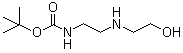 N-叔丁氧羰基-2-(2-氨基乙基氨基)乙醇分子结构 (CAS 208577-84-8)