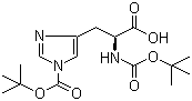 structure of CAS# 20866-46-0, N,N'-Di-tert-butoxycarbonyl-L-histidine
