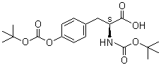 N,O-双[(叔丁氧基)羰基]-L-酪氨酸分子结构 (CAS 20866-48-2)