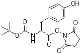 tert-Butyloxycarbonyl-L-tyrosine N-hydroxysuccinimide ester molecular structure (CAS 20866-56-2)