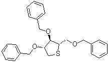 CAS 登录号：208755-43-5, 1,4-二脱氧-1,4-环硫-2,3,5-三-O-(苯基甲基)-L-阿拉伯糖醇
