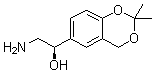 CAS # 208925-08-0, (R)-2-Amino-1-(2,2-dimethyl-4H-1,3-benzodioxin-6-yl)ethanol