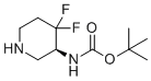 CAS # 2089321-16-2, tert-Butyl N-[(3S)-4,4-difluoropiperidin-3-yl]carbamate