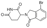 structure of CAS# 2093387-36-9, 3-(4-Bromo-1-oxoisoindolin-2-yl)piperidine-2,6-dione