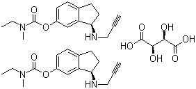 structure of CAS# 209394-46-7, Ladostigil tartrate