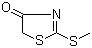 2-(甲硫基)-1,3-噻唑-4(5H)-酮分子结构 (CAS 20949-66-0)