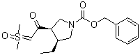 CAS 登录号：2095311-50-3, (3R,4S)-3-(2-(二甲基次硫酰亚基)乙酰基)-4-乙基吡咯烷-1-羧酸苄酯