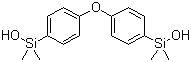 4,4'-双(二甲基羟基硅基)二苯醚分子结构 (CAS 2096-54-0)