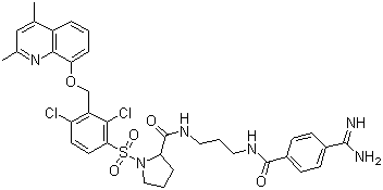 structure of CAS# 209733-45-9, Anatibant