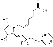 Tafluprost (free acid) molecular structure (CAS 209860-88-8)