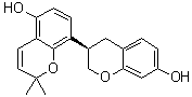 (3R)-3,4-Dihydro-2',2'-dimethyl-[3,8'-bi-2H-1-benzopyran]-5',7-diol molecular structure (CAS 210050-83-2)