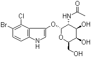CAS # 210110-89-7, 5-Bromo-4-chloro-1H-indol-3-yl 2-(acetylamino)-2-deoxy-alpha-D-galactopyranoside