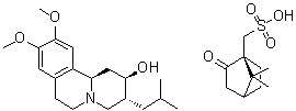 CAS 登录号：2102090-15-1, (+)-alpha-二氢丁苯那嗪 D-(+)-樟脑磺酸盐