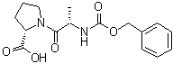 structure of CAS# 21027-01-0, N-Benzyloxycarbonyl-L-alanyl-L-proline